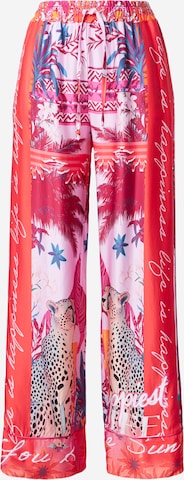 miss goodlife Wide Leg Housut 'Tiger Heart' värissä punainen: etupuoli