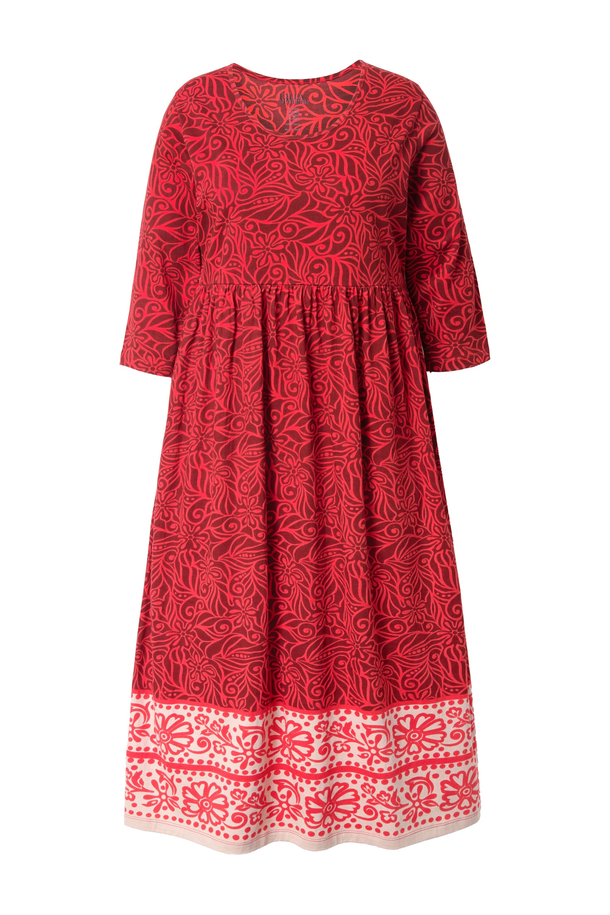 Ulla Popken Jurk in Rood: voorkant