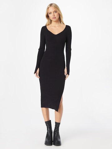 Y.A.S Knitted dress 'LIVIA' in Black: front