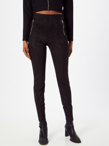 Skinny Leggings 'Donna Dina' VERO MODA en noir : devant