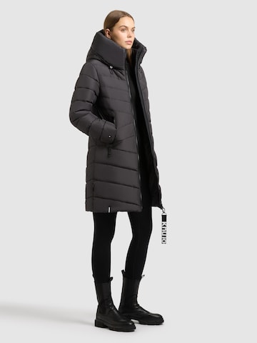 khujo Wintermantel in Schwarz