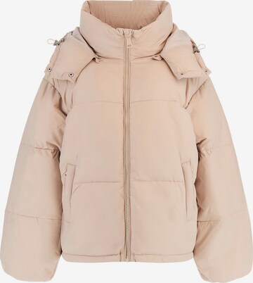 GUESS Winter Jacket in Beige: front