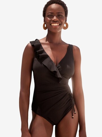 Next Swimsuit in Black: front