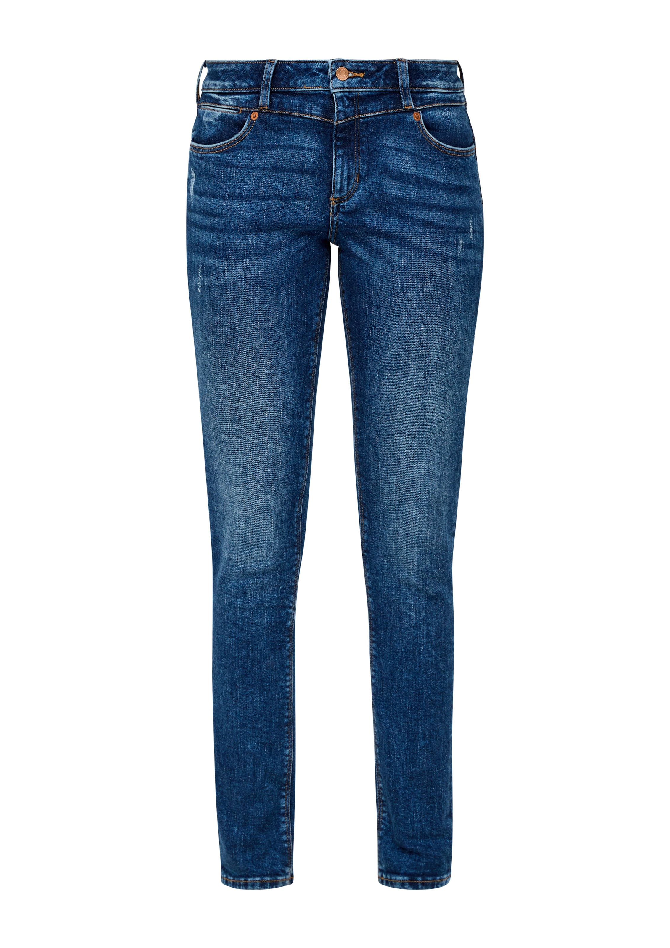 QS Slimfit Jeans 'Catie' in Blau: Vorderseite