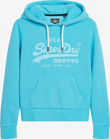 Sweat-shirt Superdry en bleu : devant