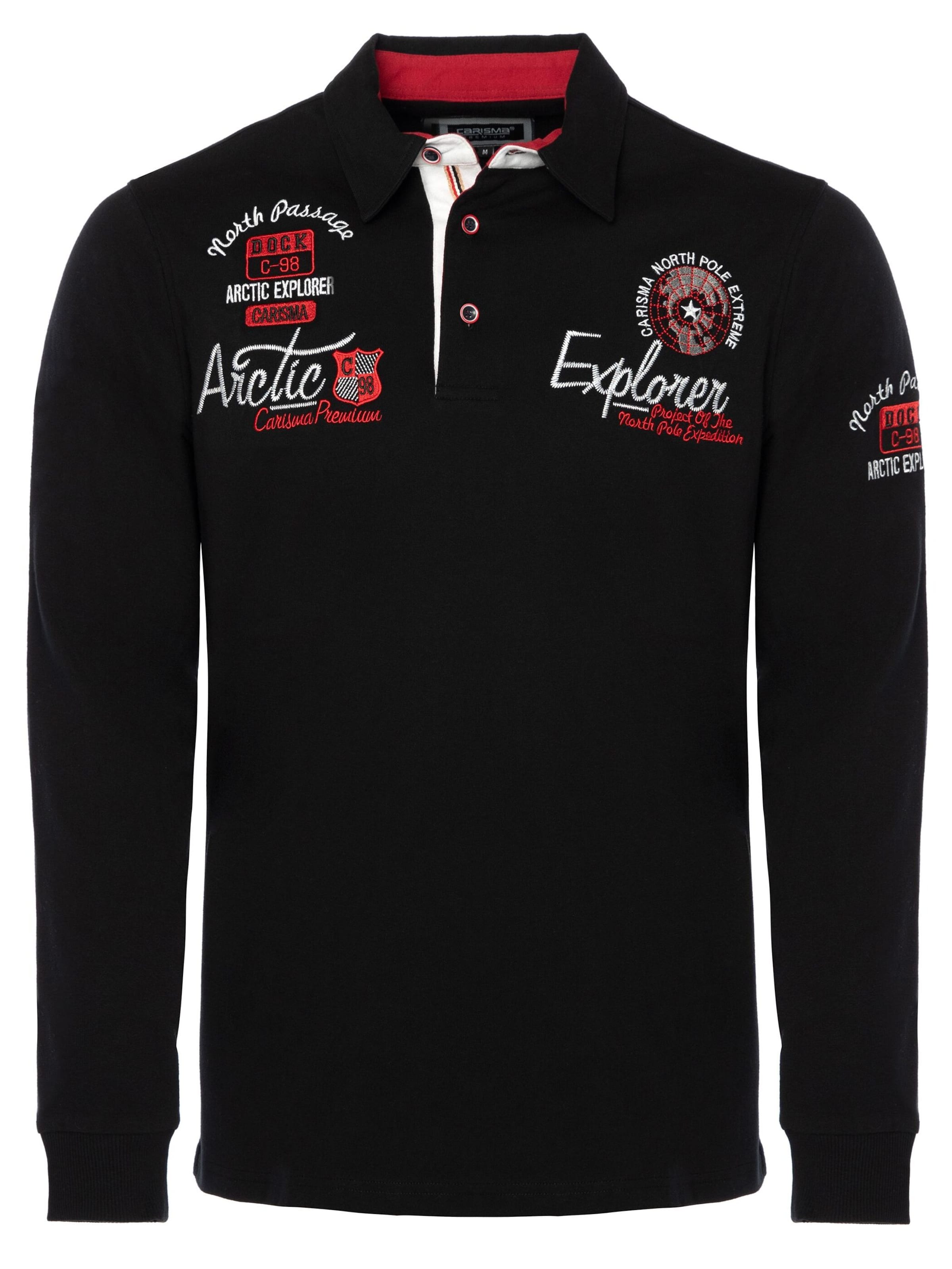 CARISMA Poloshirt in Schwarz: Vorderseite
