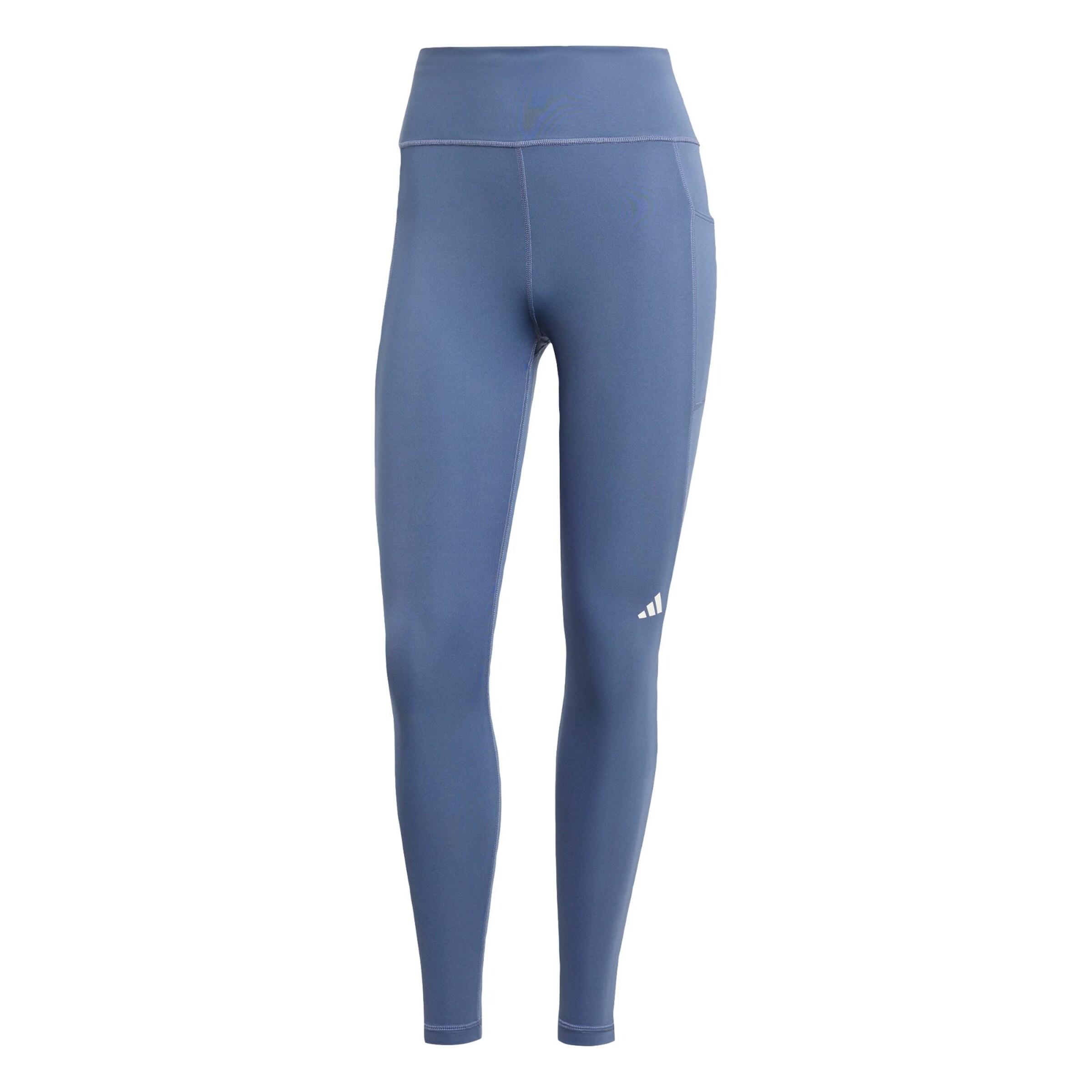 ADIDAS PERFORMANCE Skinny Workout Pants 'Own The Run' in Blue: front
