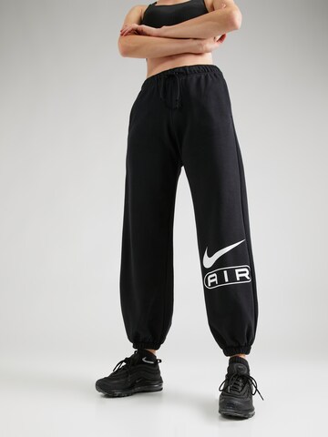 Effilé Pantalon 'Air' Nike Sportswear en noir : devant