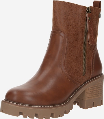 Refresh Ankle Boots in Beige: front