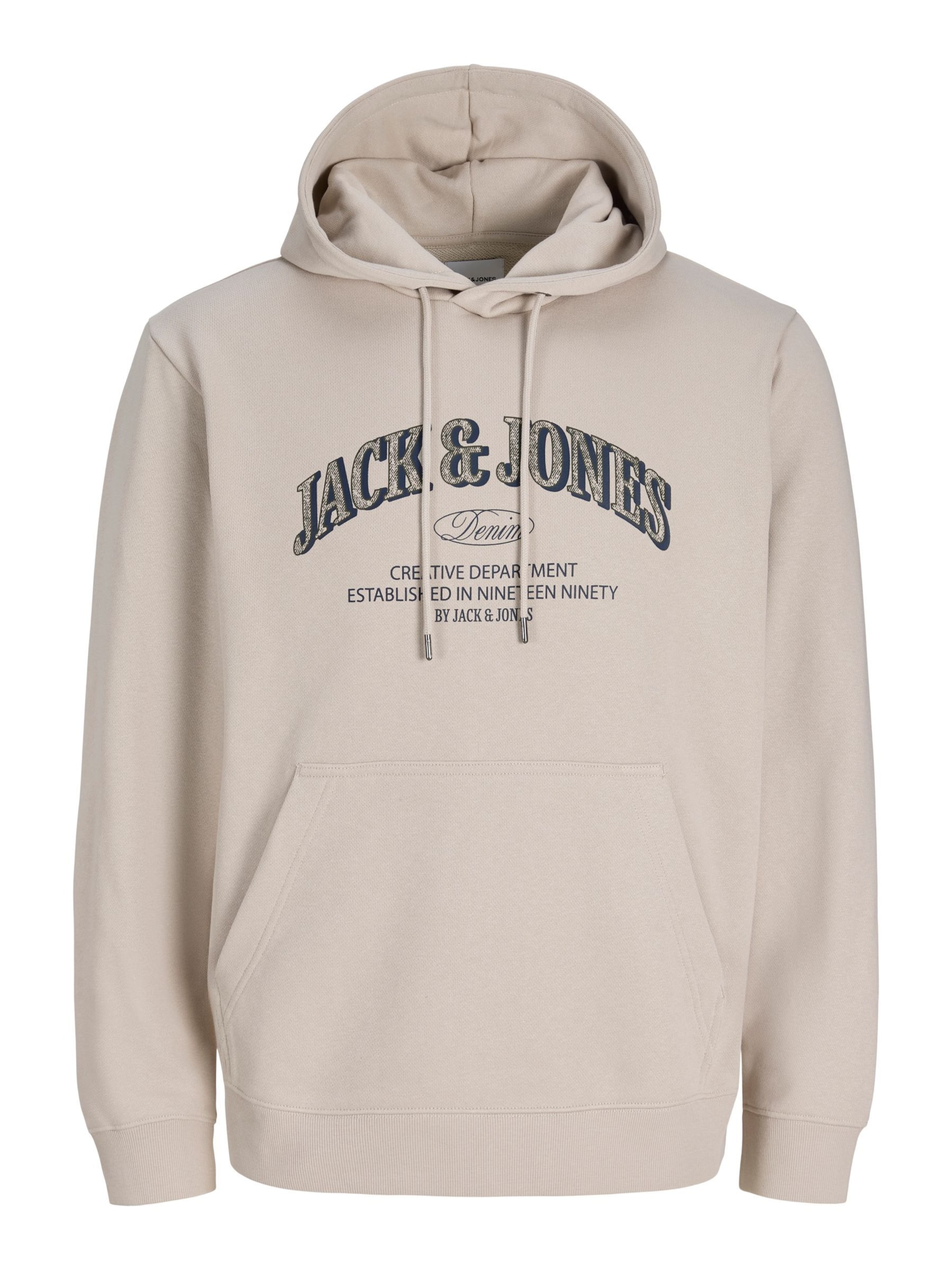 JACK & JONES Sweatshirt 'JJEDENVER' i L i beige / sort, Produktvisning
