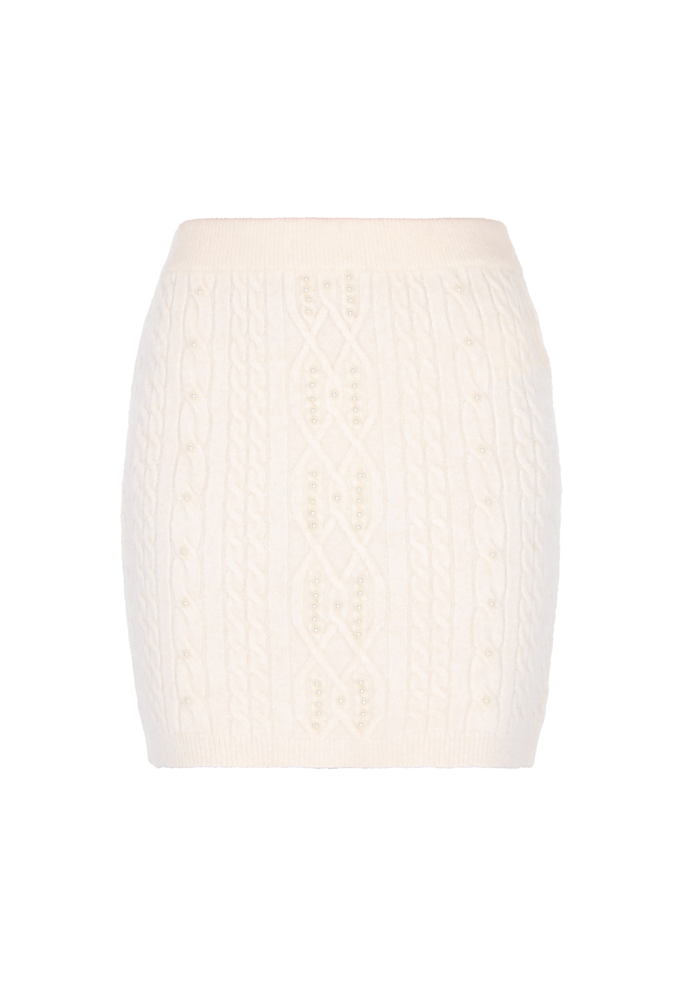 Fustă de la faina pe alb: față