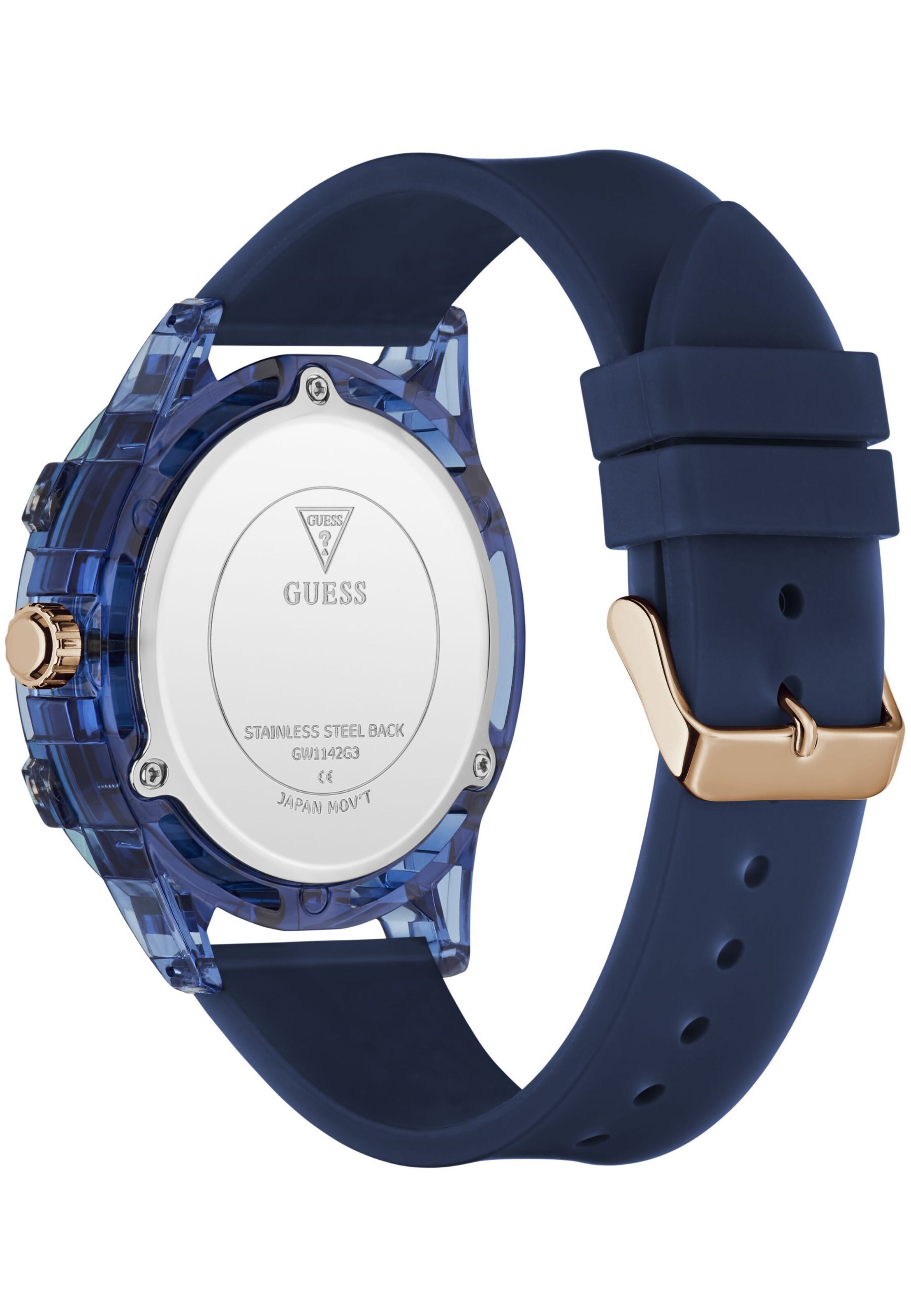 Montre à affichage analogique ' KING ' GUESS en bleu