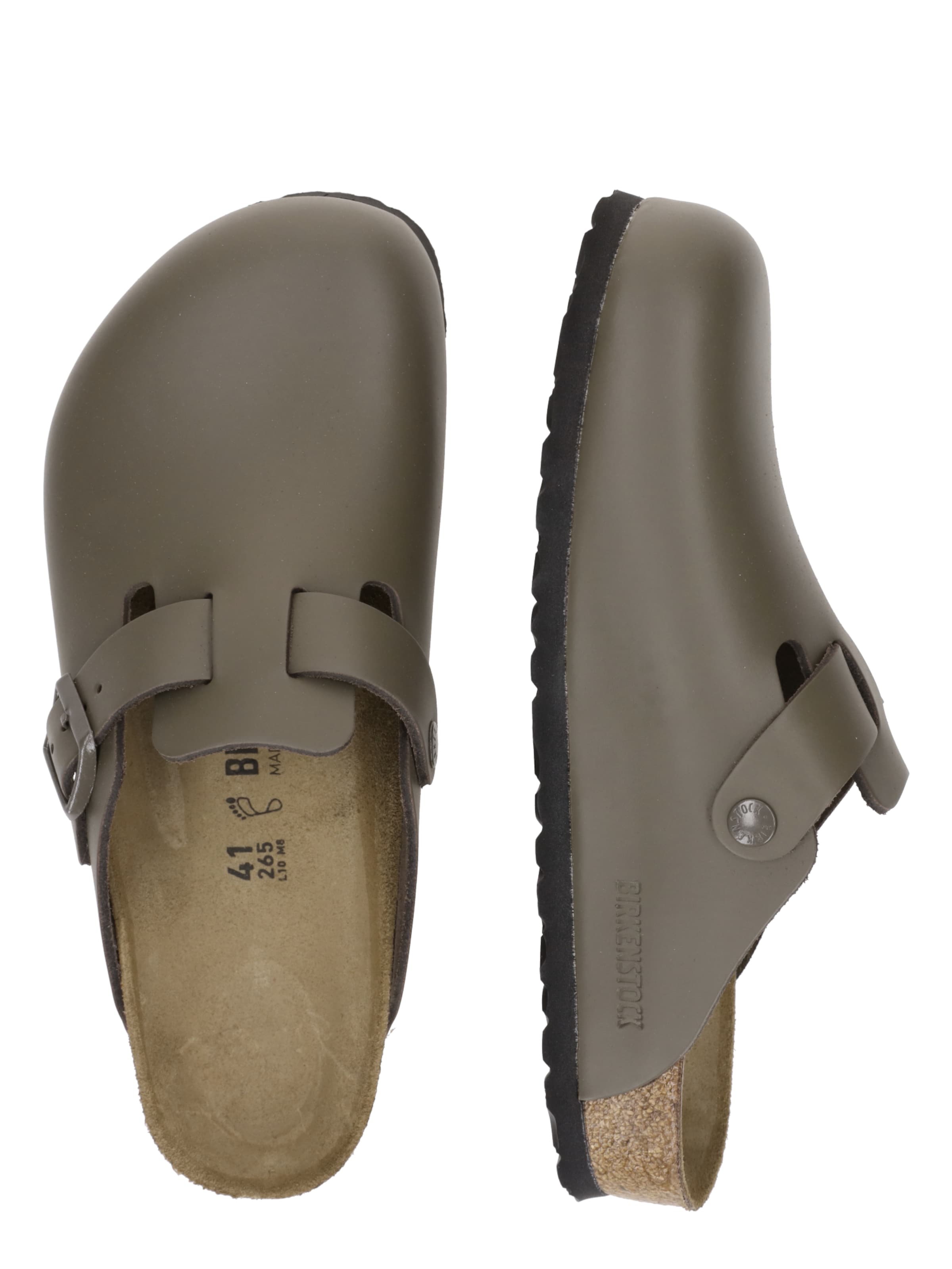 BIRKENSTOCK Pantolette 'Boston' i grå