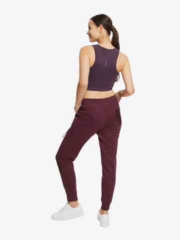 ESPRIT Tapered Sportbroek in Rood