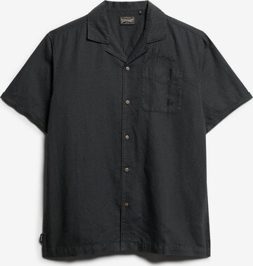 Superdry Regular fit Button Up Shirt 'Resort' in Black: front