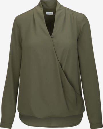 SEIDENSTICKER Blouse 'Schwarze Rose' in Groen: voorkant