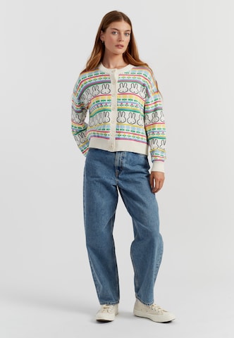 Chinti & Parker Cardigan 'Miffy Fairisle' i hvid