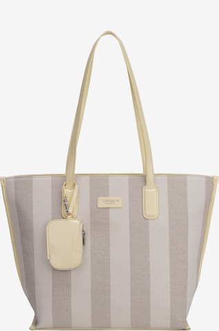 Shopper 'Borsa Shopper Donna Diana & Co Firenze - Righe e con Zip' di Diana&Co. in giallo: frontale