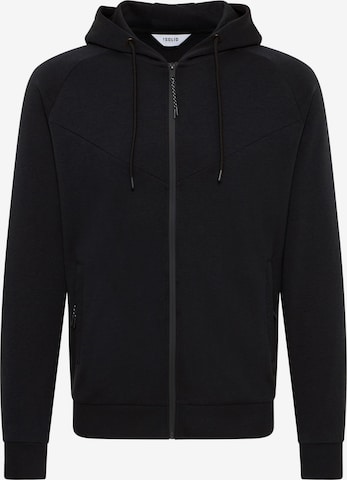 !Solid Sweatjacke 'Gelbert' in Schwarz: Vorderseite