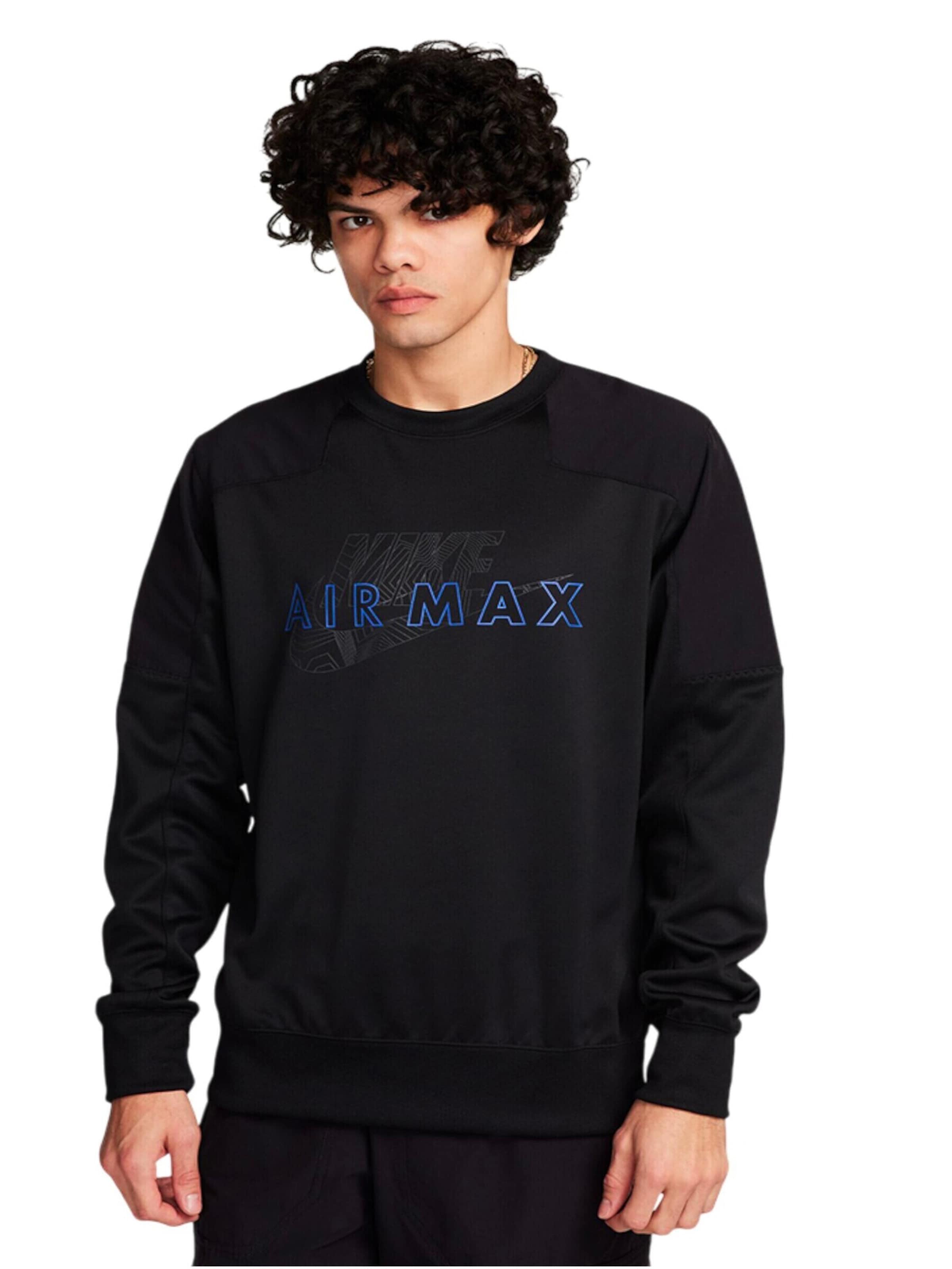 Nike Sportswear Sweatshirt 'Air Max' in Black: front