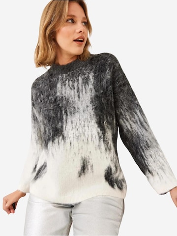Bianco Lucci Sweater in Grey: front