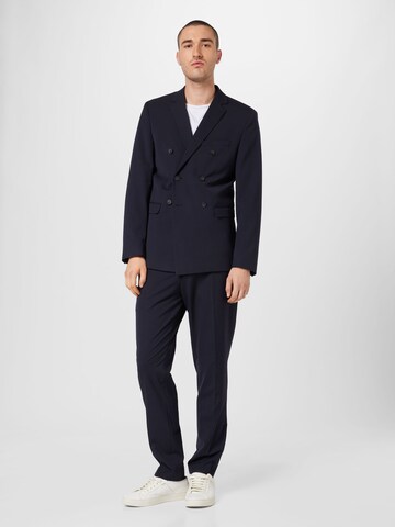 Coupe slim Costume 'LIAM' SELECTED en bleu : devant