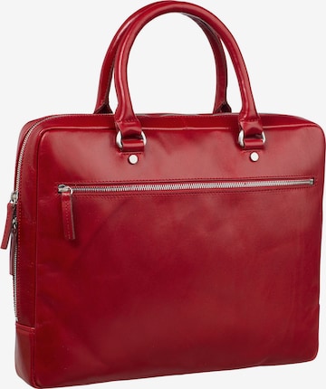 LEONHARD HEYDEN Document Bag 'Cambridge' in Red: front
