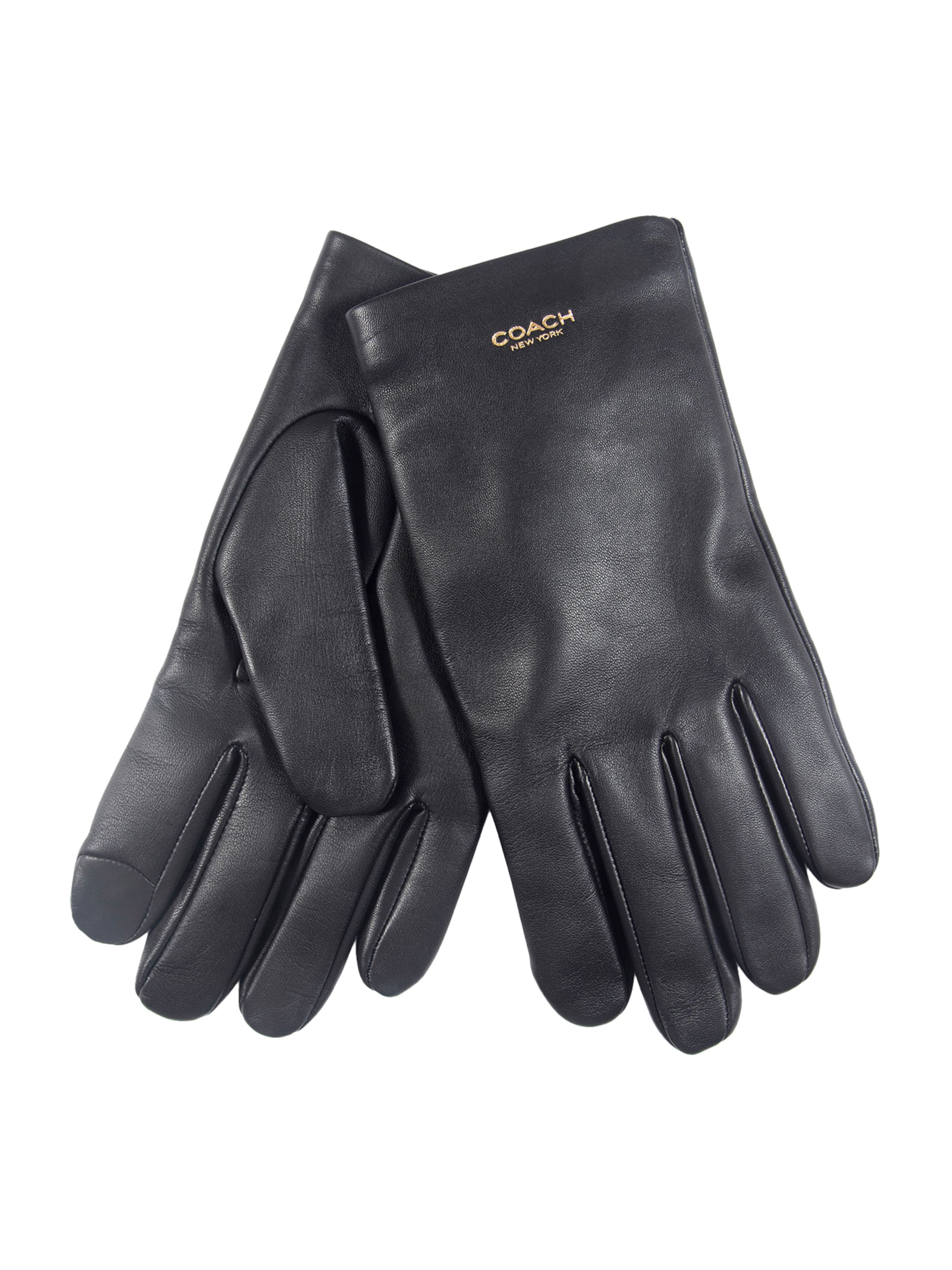 COACH Handschuhe 'NEW YORK' in Schwarz: Vorderseite