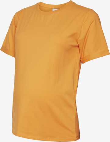 MAMALICIOUS T-shirt 'NEWEVA' i orange: framsida