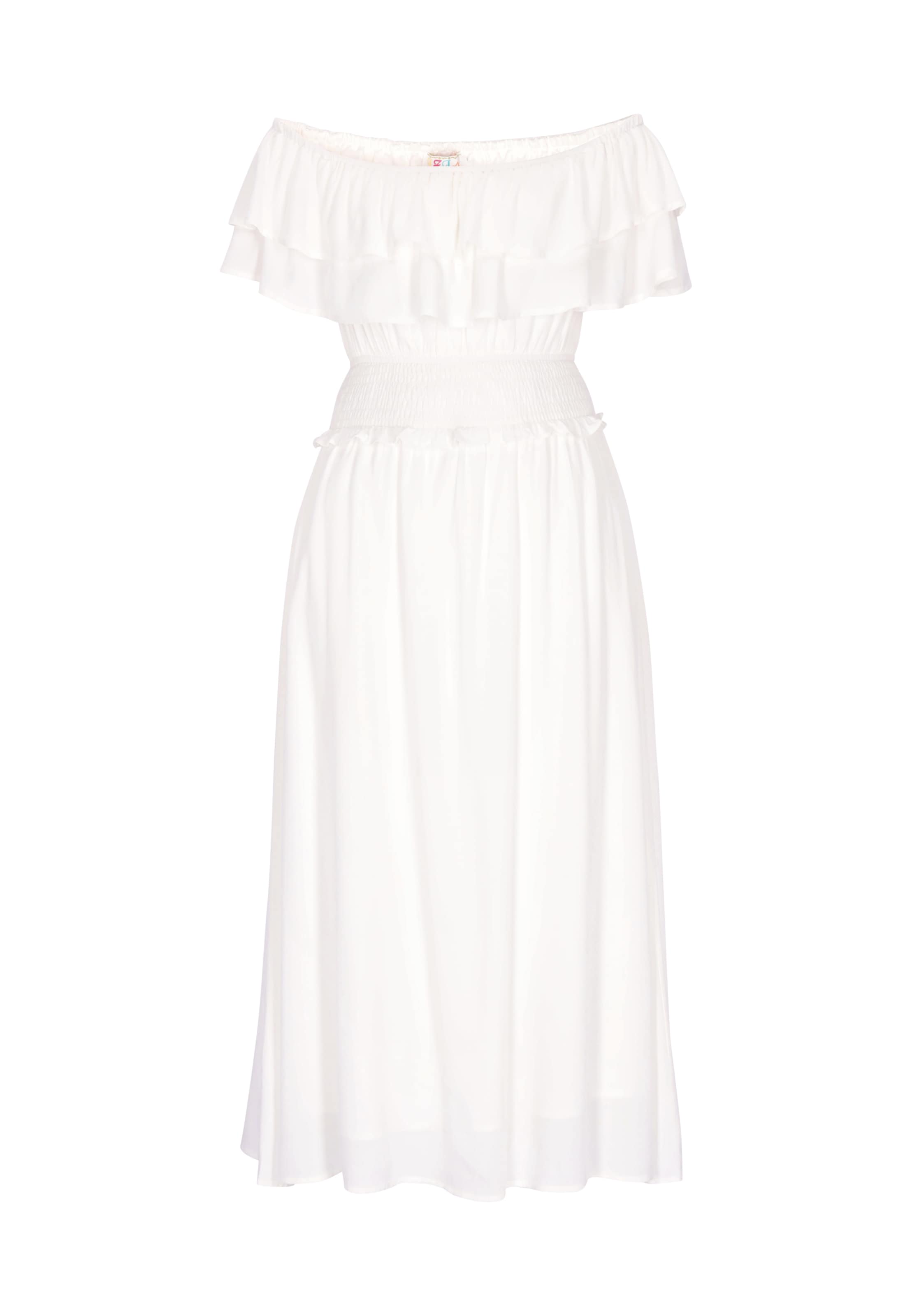 Robe d’été 'Festival' IZIA en blanc : devant