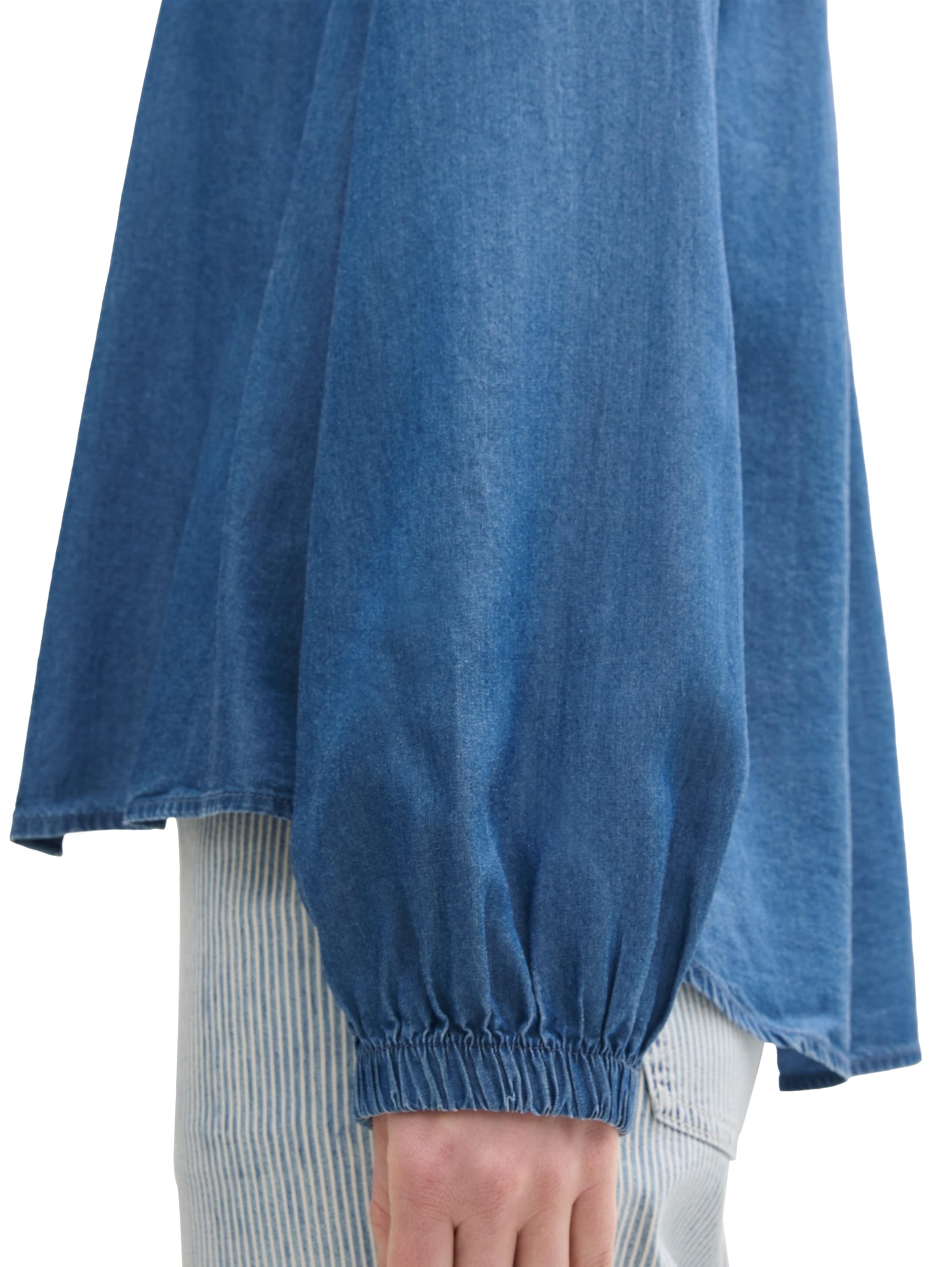 TOM TAILOR Bluse in Blau