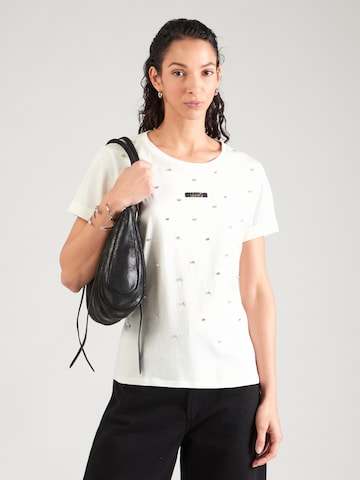 Liu Jo Μπλουζάκι 'ECS' σε λευκό: μπροστά