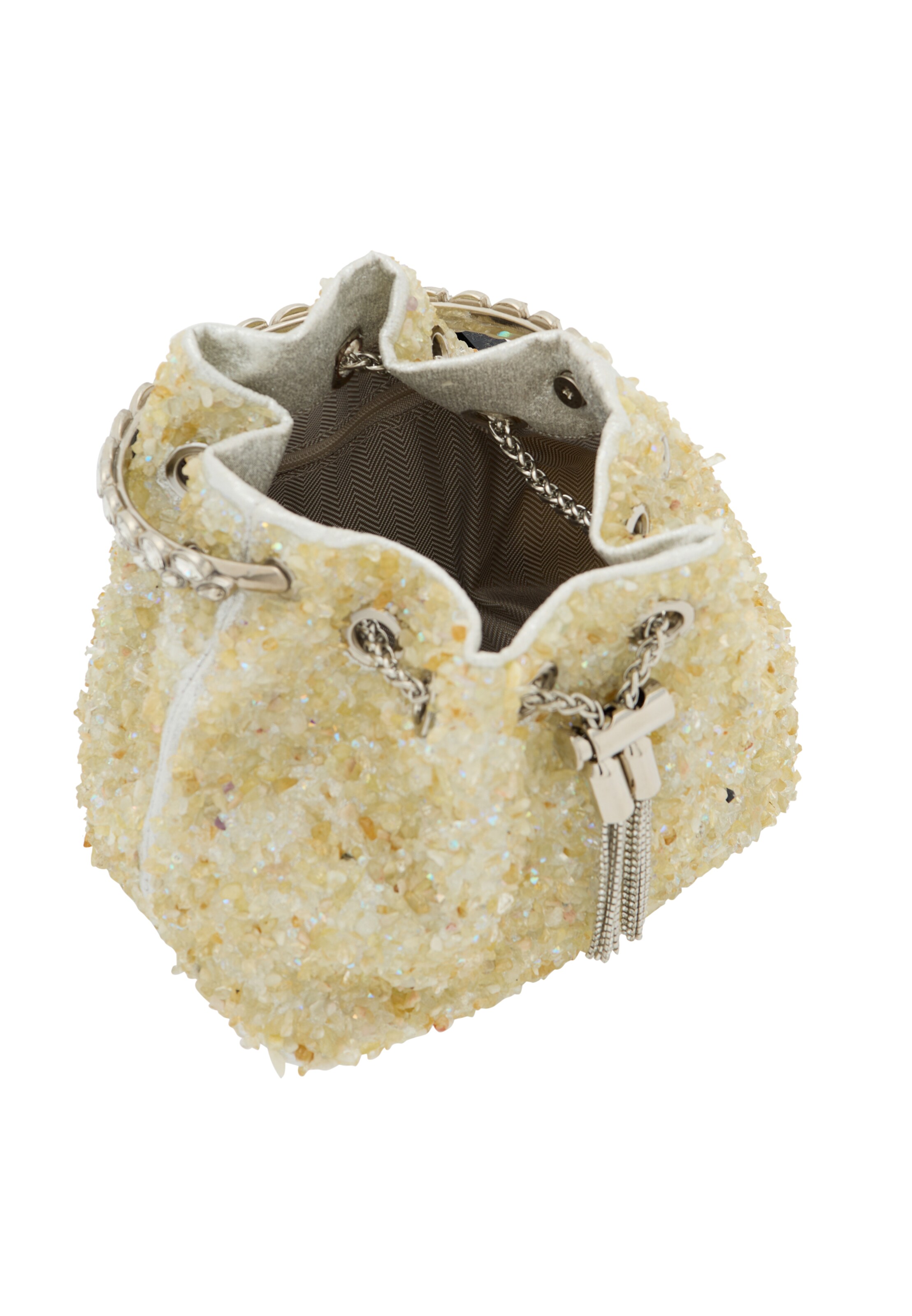 Poche ventrale faina en beige