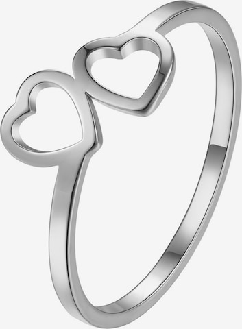 Hey Happiness Ring 'Connected Hearts' in Silver: front