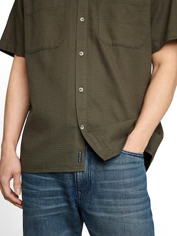 TOM TAILOR Regular fit Риза в зелено