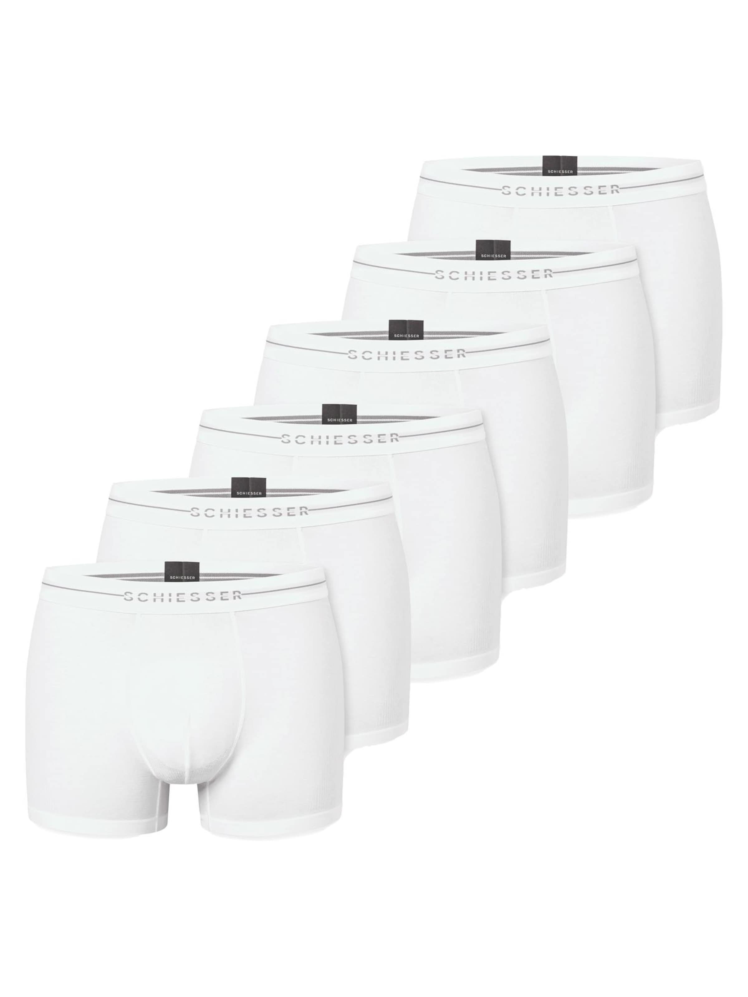 SCHIESSER Boxer shorts 'Cotton Flex' in White: front