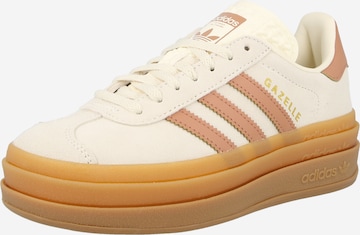 balta ADIDAS ORIGINALS Sportbačiai 'Gazelle Bold': priekis