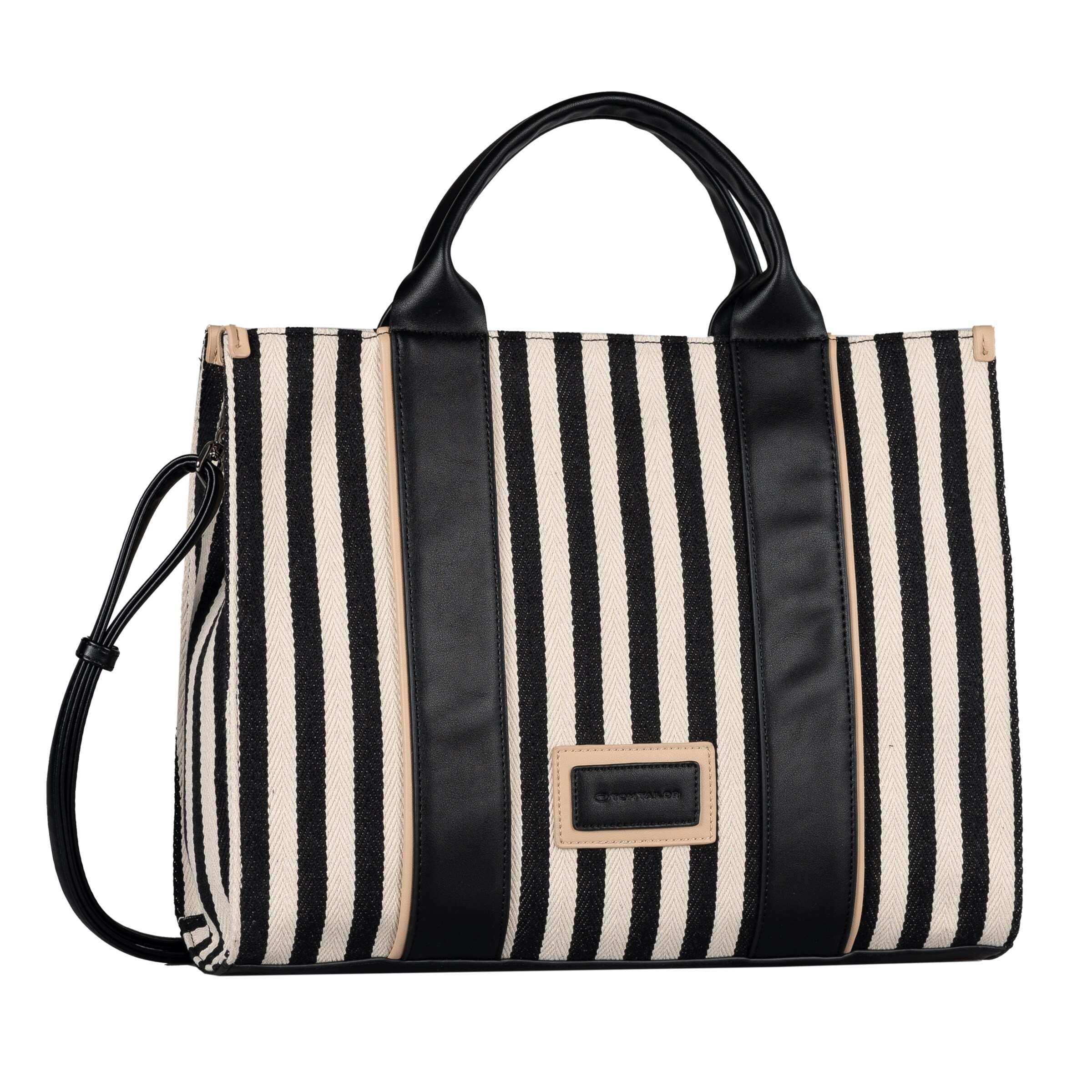 TOM TAILOR Shopper 'Malie' in Beige: voorkant