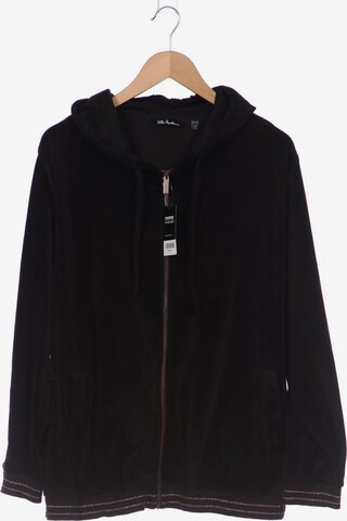 Ulla Popken Sweatshirt & Zip-Up Hoodie in 5XL in Black: front