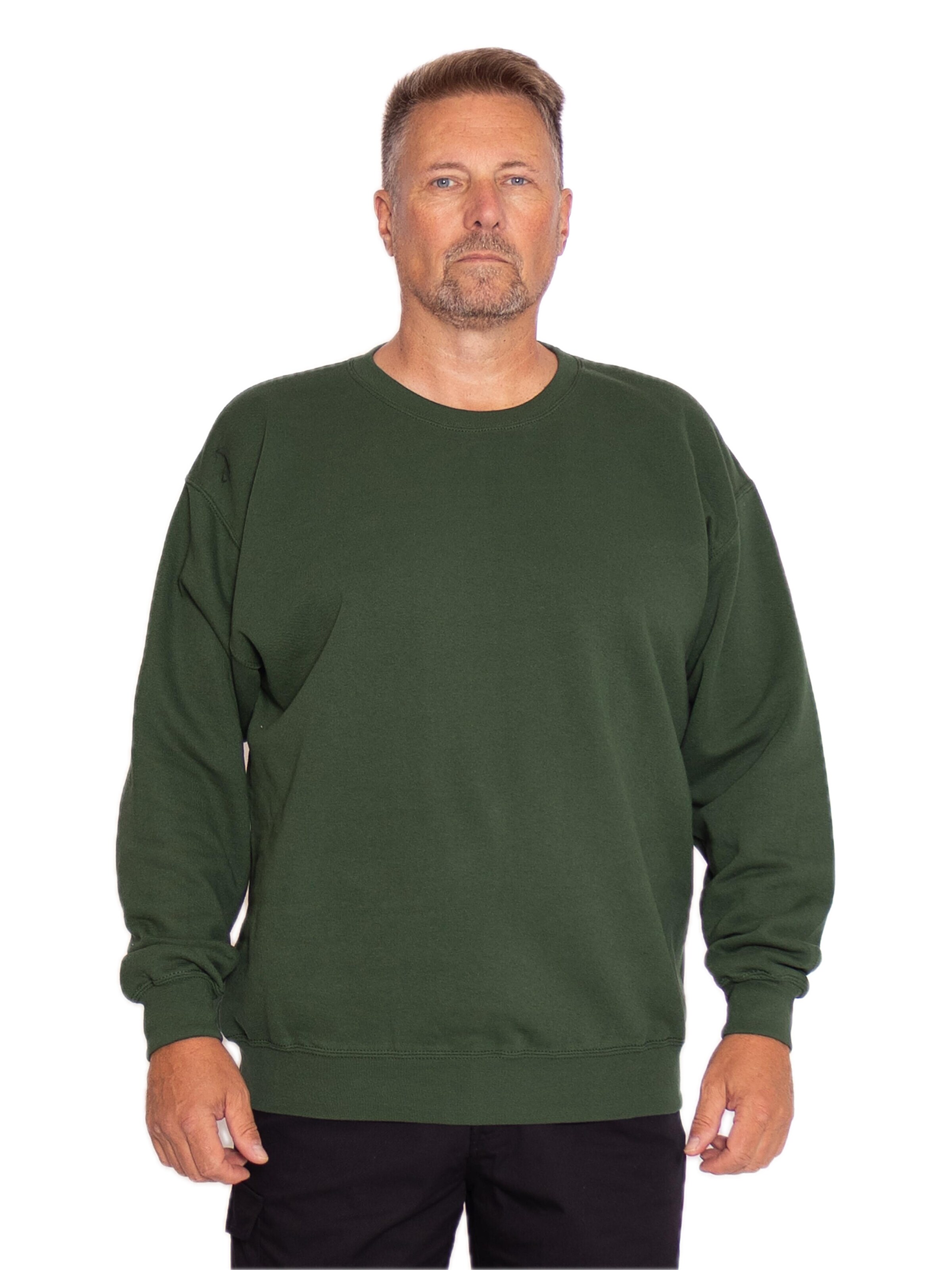 Felpa 'Crewneck sweatshirt' di FRUIT OF THE LOOM in verde
