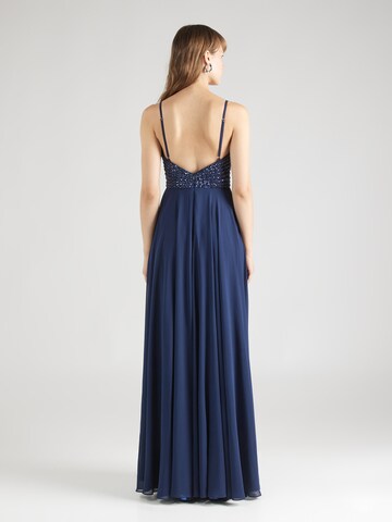 mascara Evening Dress in Blue