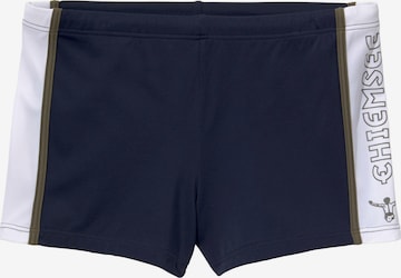 CHIEMSEE Athletic Swim Trunks in Blue: front
