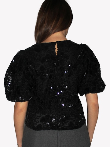 Honnête Atelier Blouse 'Elodie' in Black