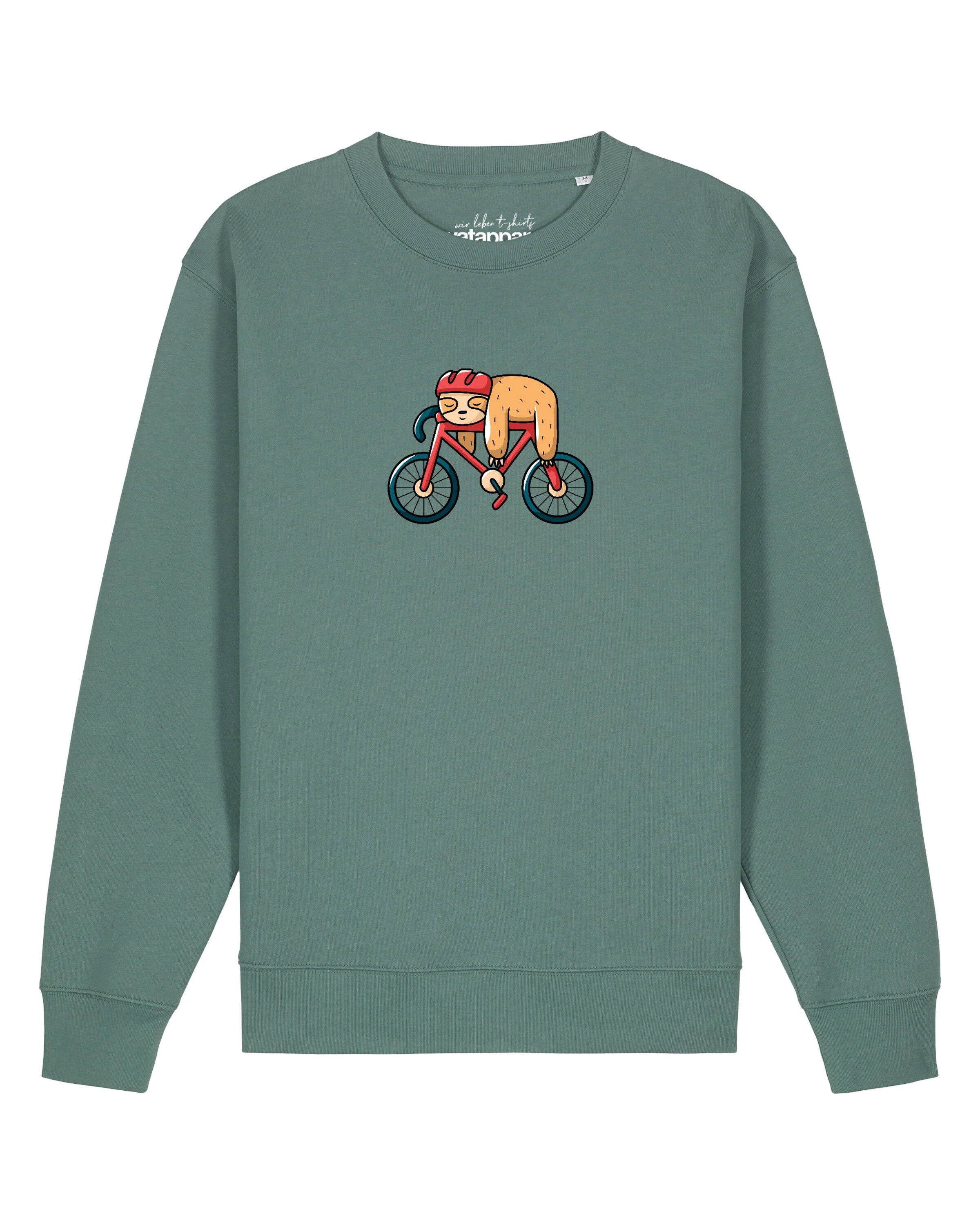 Watapparel Sweatshirt 'Sloth' in Groen: voorkant
