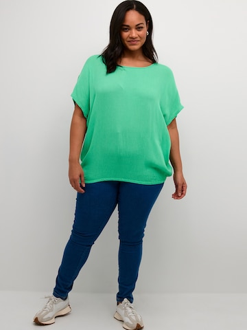 KAFFE CURVE Blouse 'Ami Stanley ' in Green
