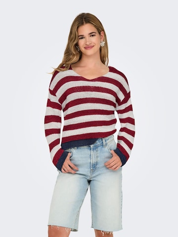 ONLY Sweater 'ONLGeena' in Red: front