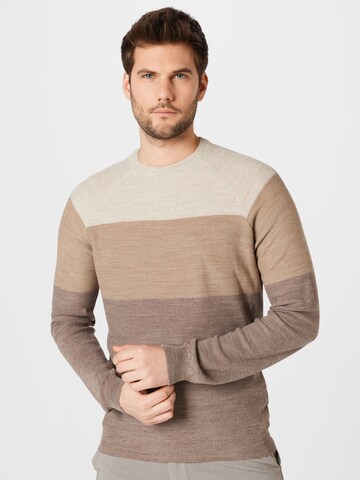 BURTON MENSWEAR LONDON Pullover in Braun: predná strana