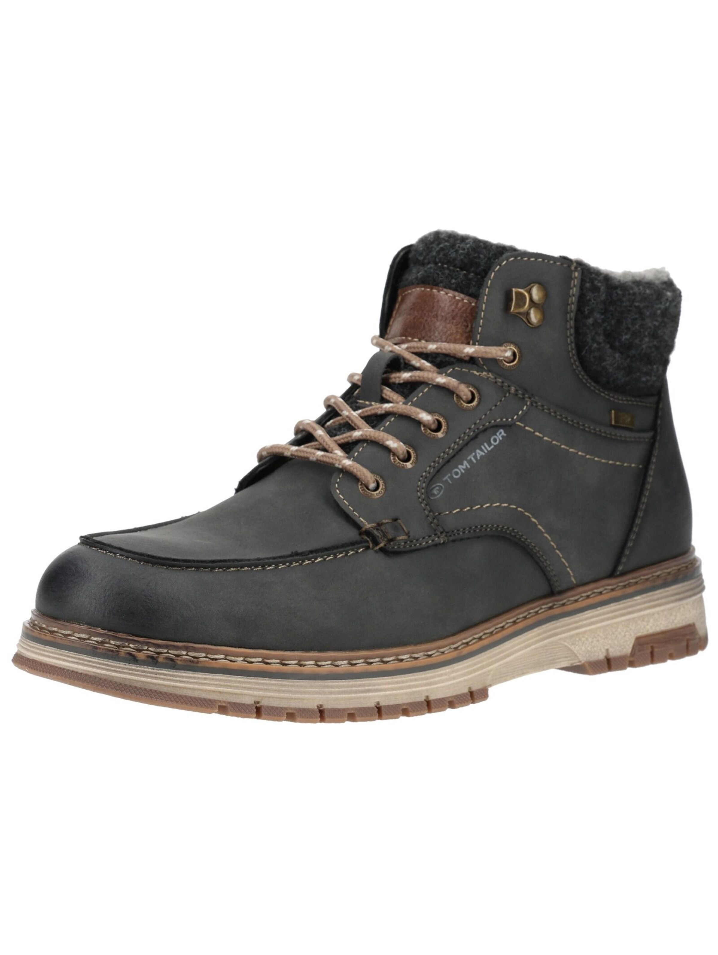 Boots stringati di TOM TAILOR in grigio: frontale