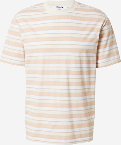 ABOUT YOU x Kevin Trapp T-Shirt 'Luis' en abricot / blanc cassé, Vue avec produit