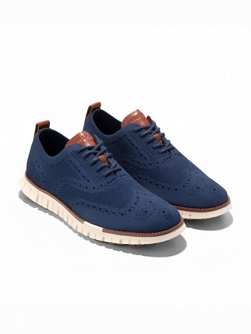 Cole Haan Schnürschuh 'ZG RMSTD WINGTIP OX' in Blau